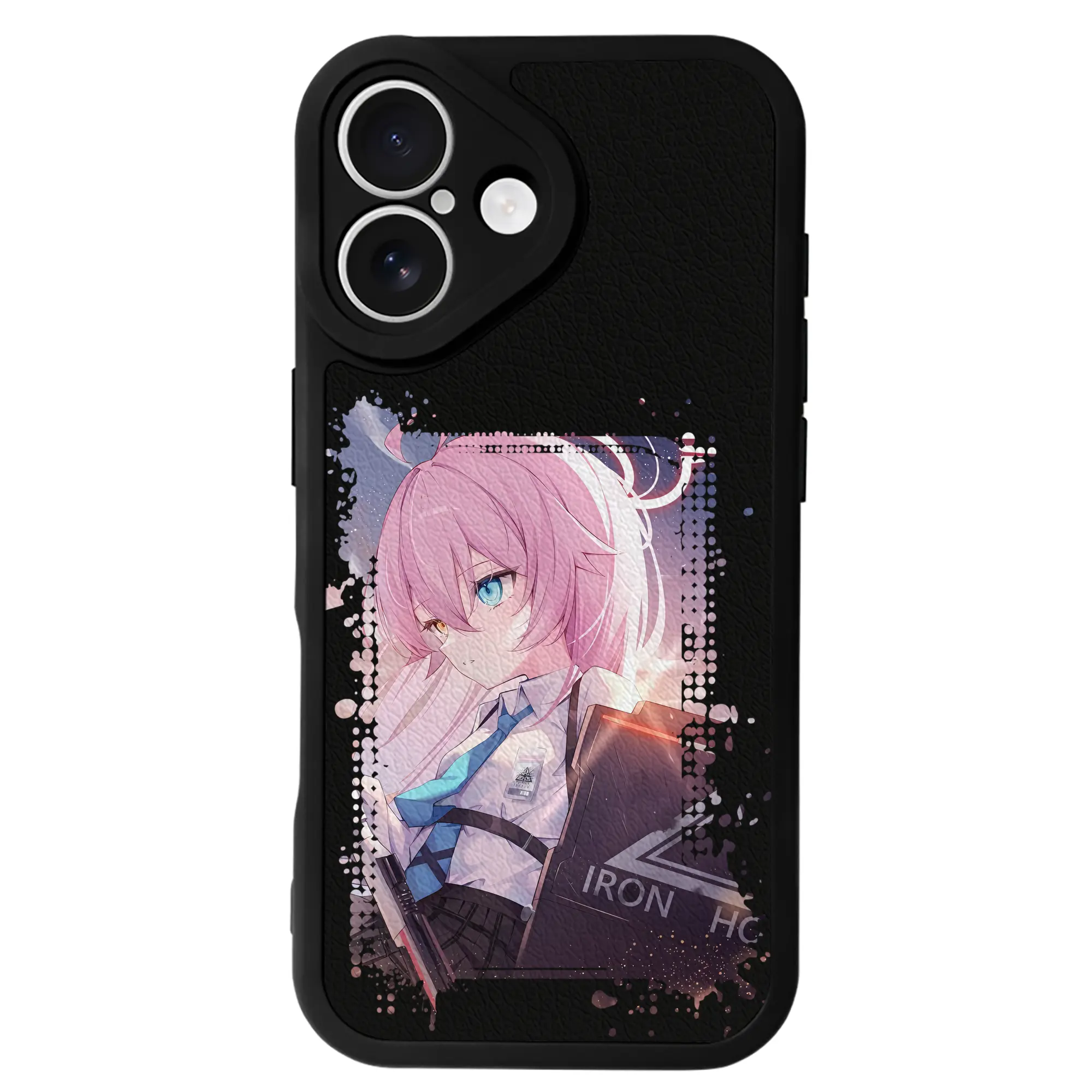 ブルーアーカイブ グッズ 小鳥遊ホシノ - IPhone 16シリーズ対応 ・ シリコンスマホケース ・ レザー調 ・ 高精度フィット ・ 耐衝撃 ・ ワイヤレス充電対応 ・ 精密カット